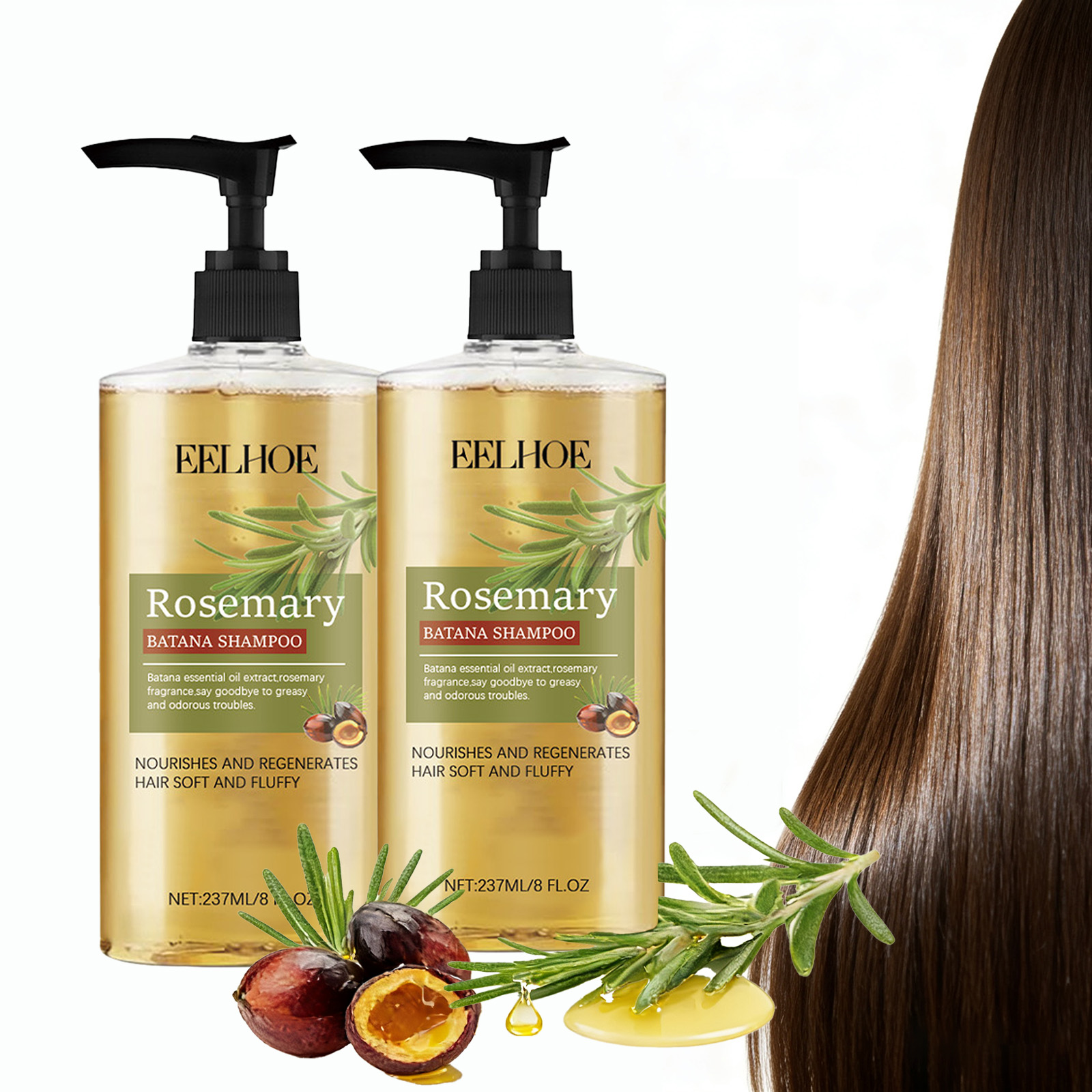 Rosemary Hair Oil - Batana Rosemary Essential Oil Shampoo Haarwachstumsshampoo