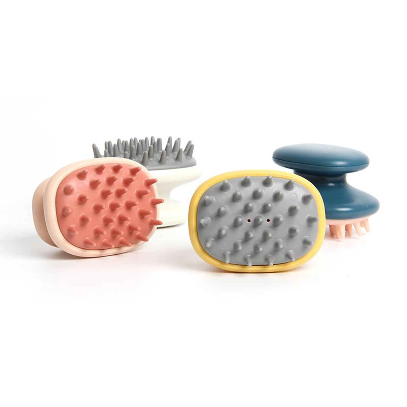 Hair Care Daily Routine - Lockiges Haar Massagegerät Dusch-Kopfhautbürste Weiche Gummiborsten