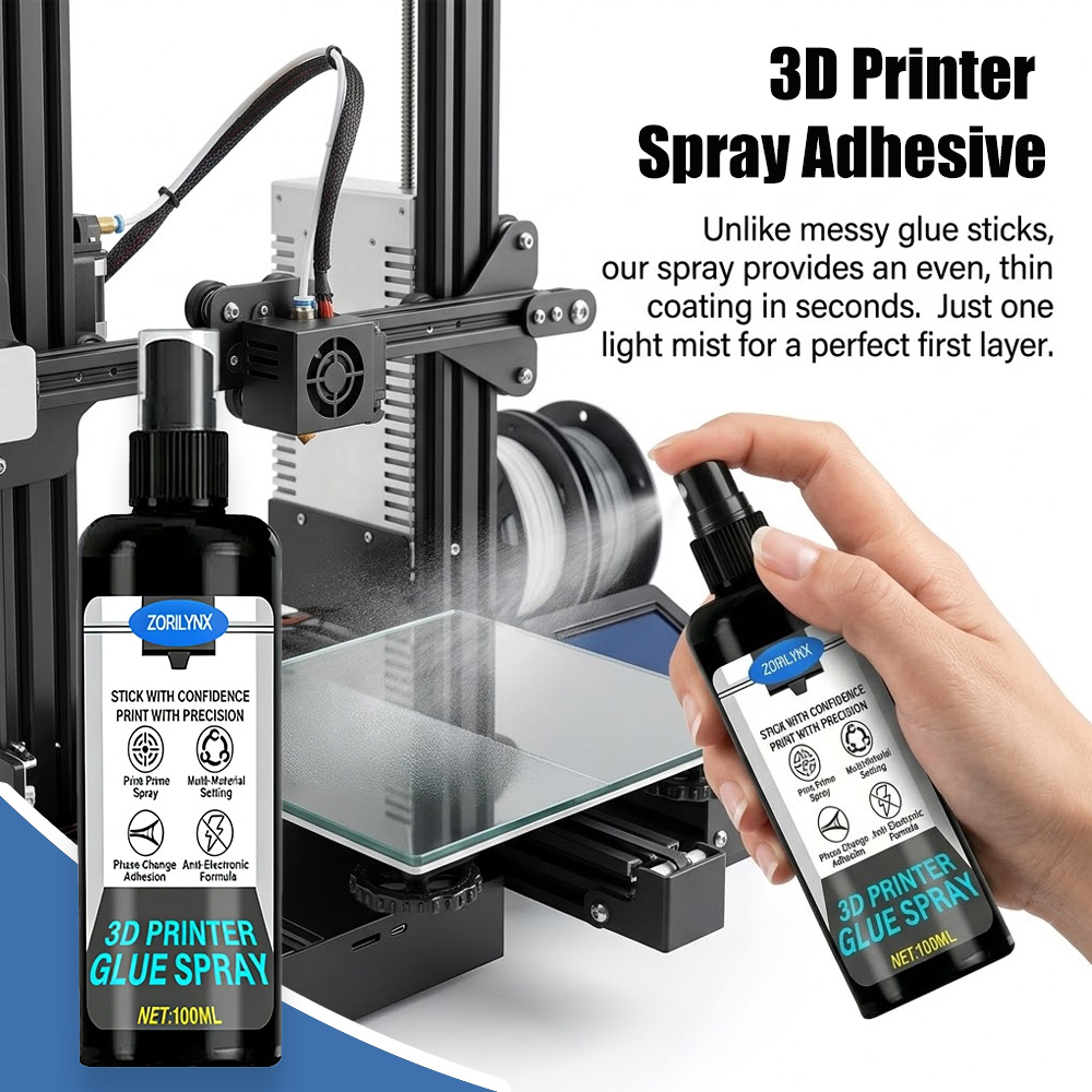 Heat Protectant Spray - 100ml 3D-Drucker Klebespray, Anti-Verziehungs-Klebstoff für PLA