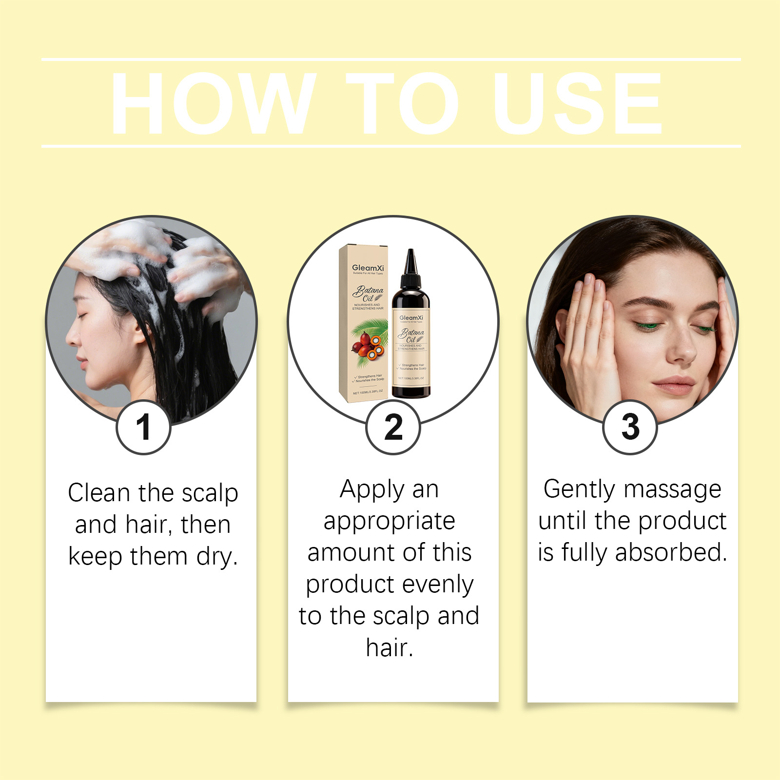 Hair Care Nature - Batana Haar-Essenzöl Stärkt die Haarwurzeln Anti-Haarausfall