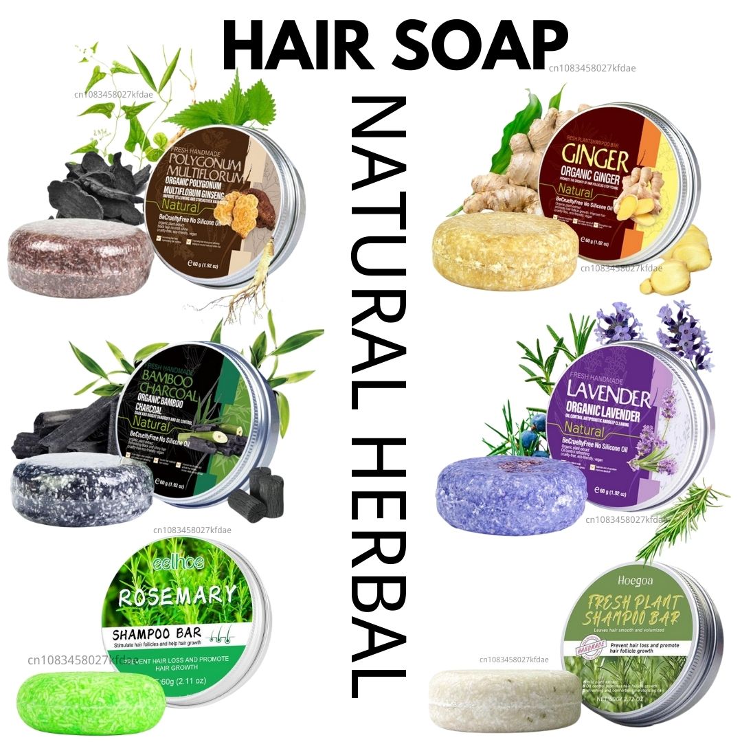 Hair Care Pantene - Rosmarin-Shampoo-Seife, Ingwer/Bambus/Lavendel/Polygonum Multiflorum, Tiefenreinigungsseife für die