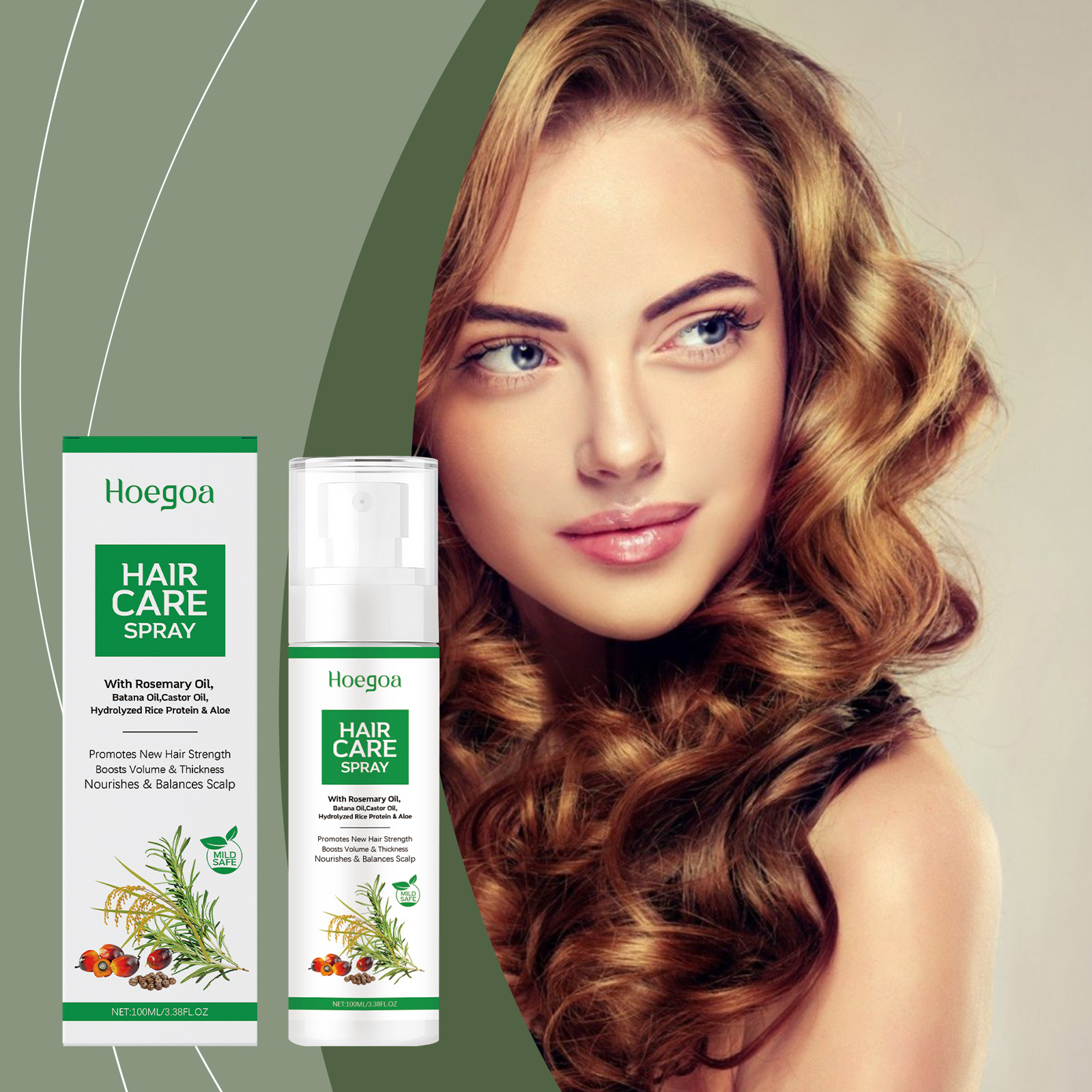 Hair Care Nature - Hoegoa Kopfhautpflege-Essenzspray Milde Pflege für trockene