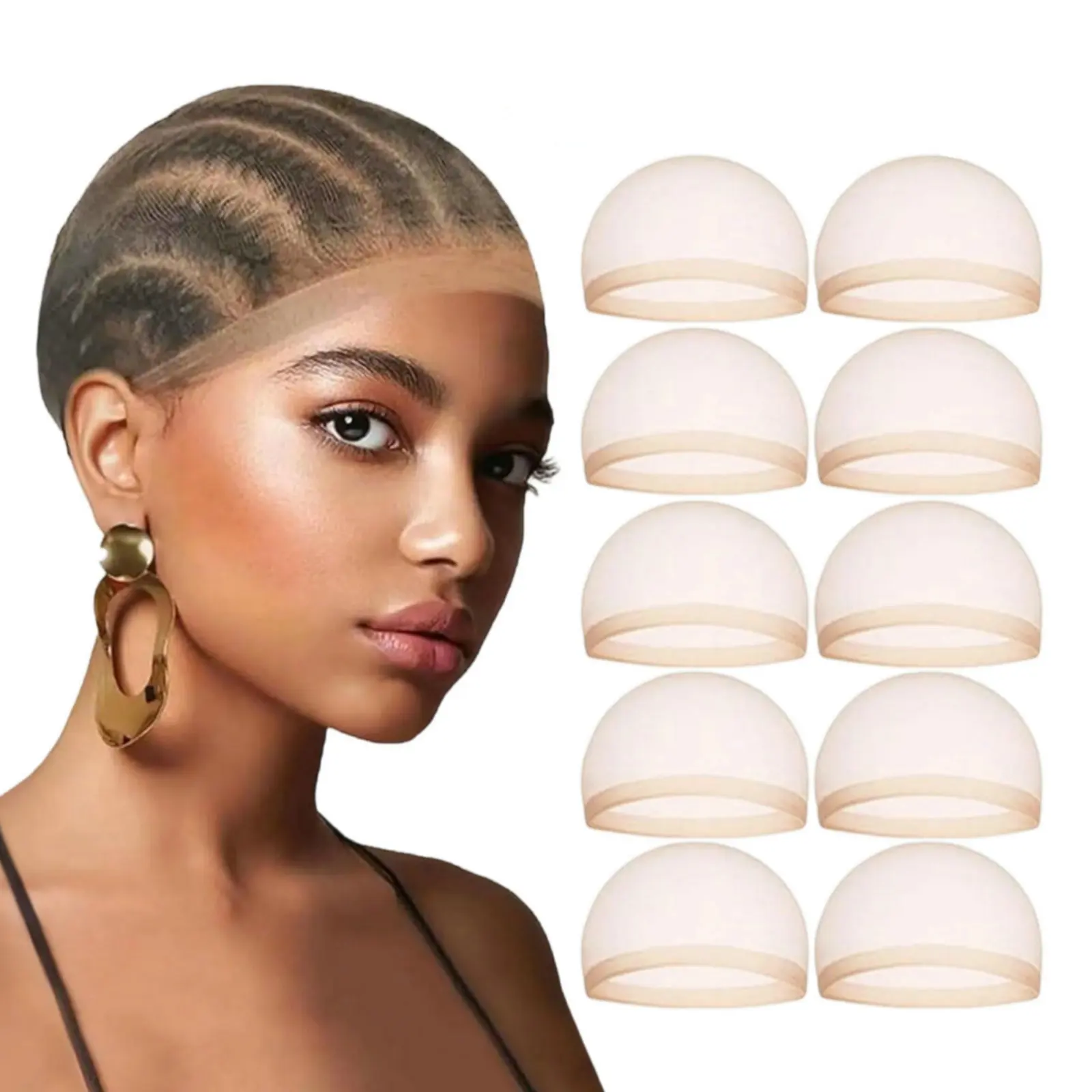 10 Stück HD-Perückenkappen, un – Wig Cap Stocking Bewertung und Preis
