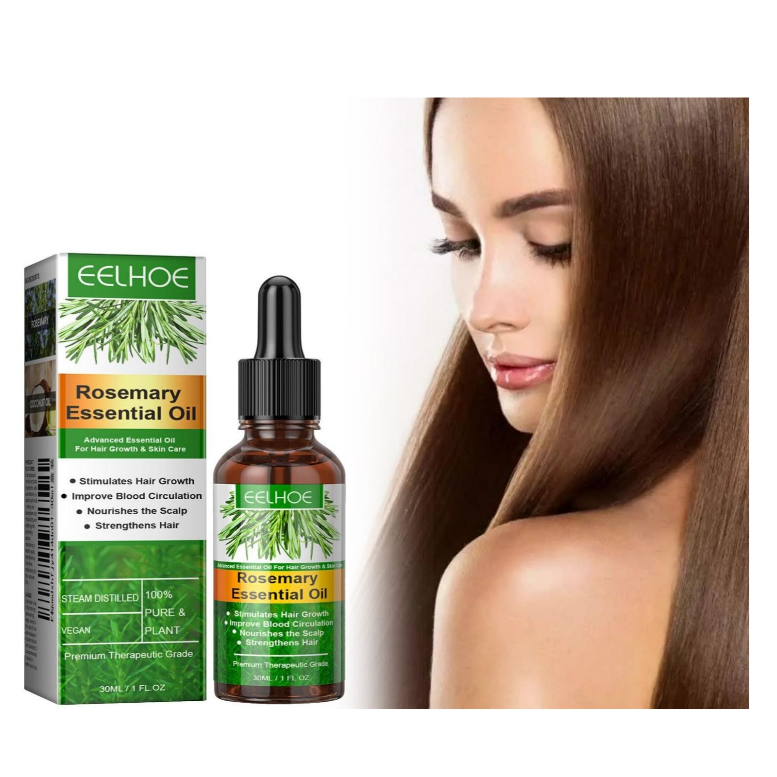 Eelhoe Rosmarin-Haarpflege, ät – Rosemary Hair Oil Bewertung und Preis