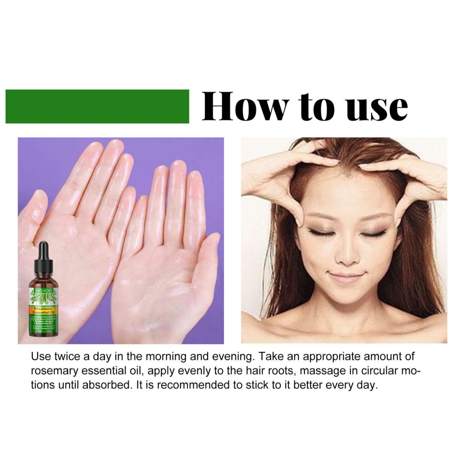 Eelhoe Rosmarin-Haarpflege, ät – Rosemary Hair Oil Bewertung und Preis
