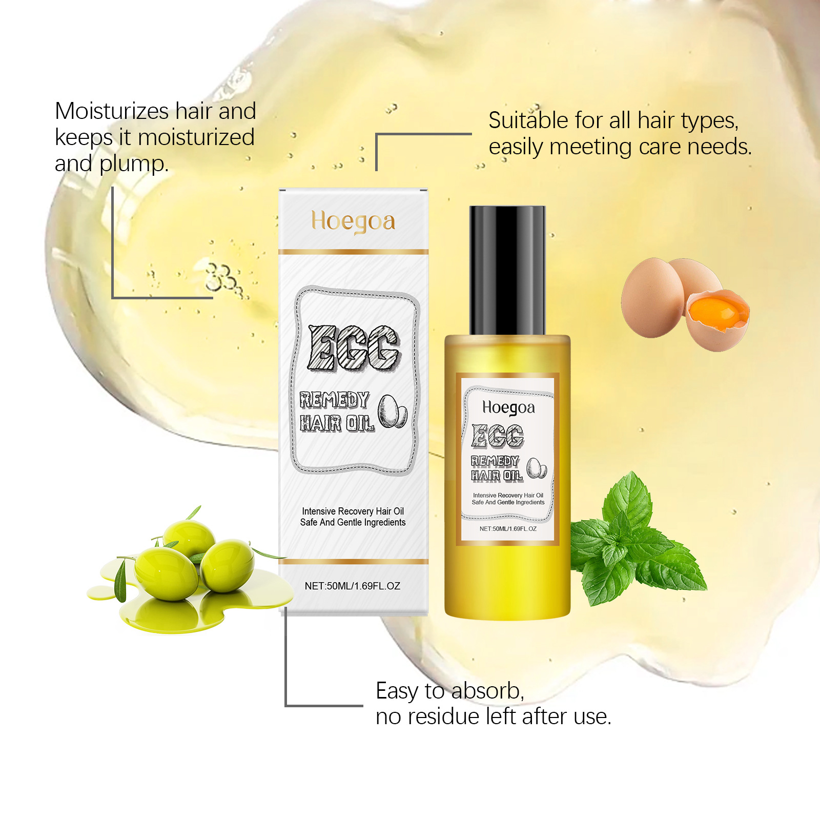 Eierheilmittel-Haaröl stellt w – Hair Care Nature Bewertung und Preis