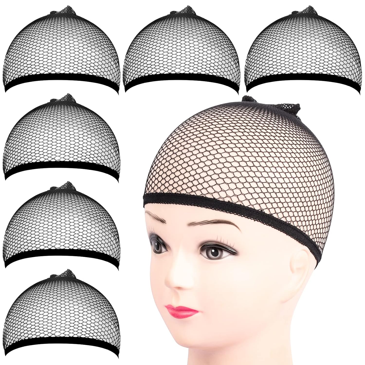 6 Stück Netz-Perückenkappen, d – Wig Cap Stocking Bewertung und Preis